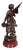 Statue of Young Woman with Fish in Wood For Sale