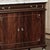 Auburn French Mahogany Louis XVI Style Two-Door Buffet With Carrara Marble Top For Sale - Image 8 of 18