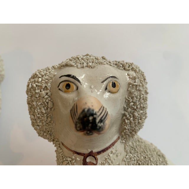 Late 19th Century 19th Century Staffordshire Poodles - a Pair For Sale - Image 5 of 13