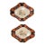 Mid 19th Century Pair of Japanese Imari Lozenge (Diamond) Shaped Plates. For Sale