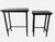 1950s MCM Nesting Tables Chinoiserie Lacquered Mosaic Faux Bamboo Legs Asian Vintage For Sale - Image 4 of 18