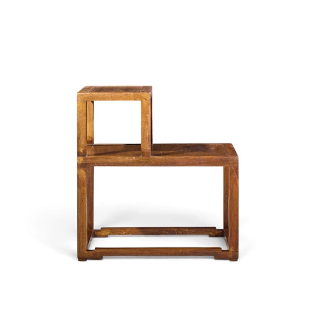 Edward Wormley for Dunbar Mid Century Mahogany Step End Tables - Pair For Sale - Image 11 of 13