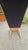 1950s Bench with Straight Light Wood Legs and Green Fabric Seat, 1950s For Sale - Image 5 of 13