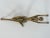 Gold Mid-Century Abstract Brass Sculpture of Reclining Woman, Sweden, 1960s For Sale - Image 8 of 9