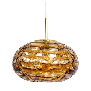 Large Murano Ball Pendant Light from Doria, Germany, 1970s For Sale