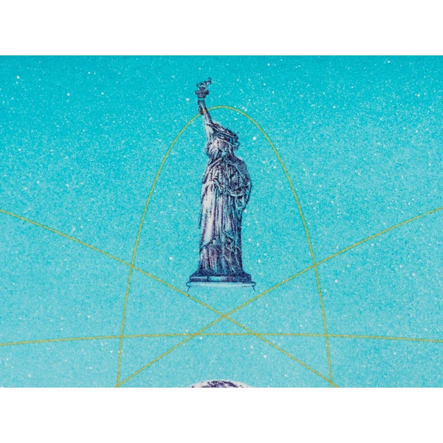 1990s Erhard Schiel, Telekom - Here We Are, Color Etching Paper, Framed For Sale - Image 5 of 12