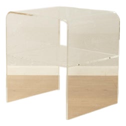 Vintage Acrylic Side Table, 1960s For Sale