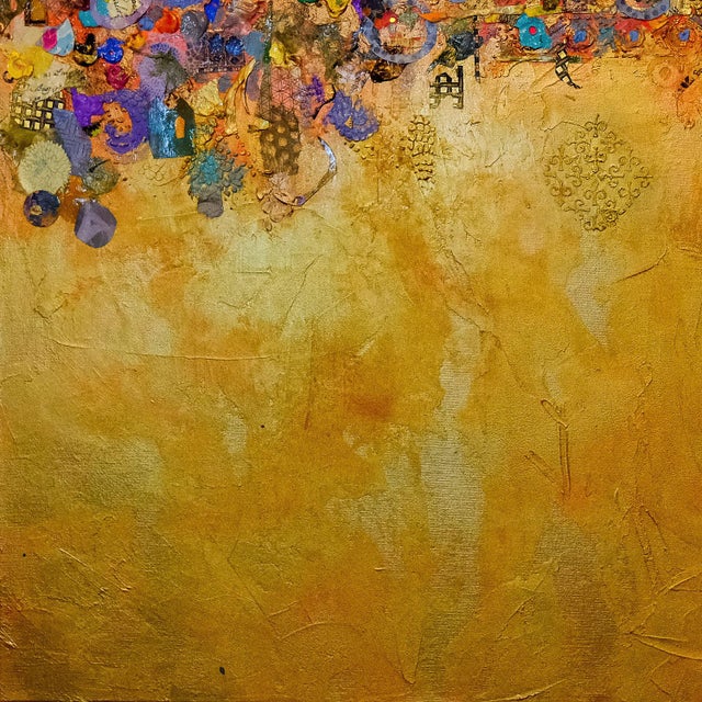 Istanbul, Mixed Media on Canvas by Lois Gold For Sale - Image 4 of 5