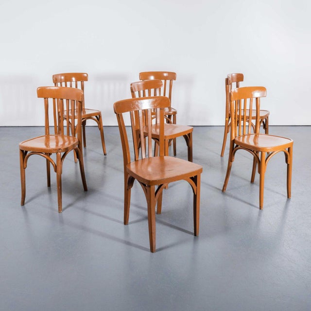 Bentwood and Beech Dining Chairs, 1950s, Set of 7 For Sale - Image 3 of 9