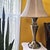 Pair of Vintage Stiffel Brushed Brass Table Lamps With Original Markings, Hollywood Regency Style For Sale - Image 9 of 18