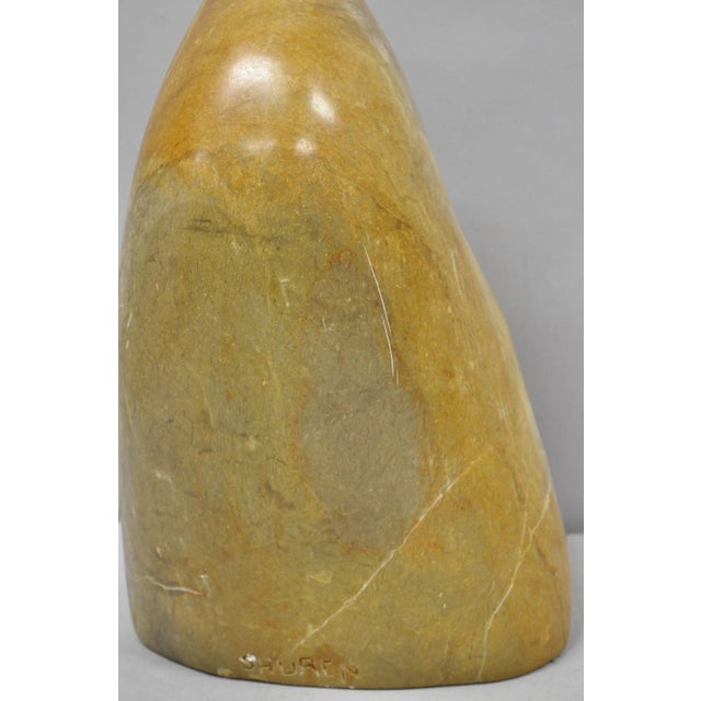Vintage Seymour Shuren Modern Carved Alabaster Mother & Child Figure Sculpture For Sale - Image 10 of 17