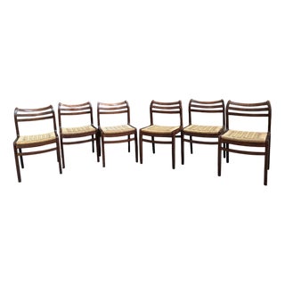 Scandinavian Chairs by Niels Otto Moller, Set of 6 For Sale
