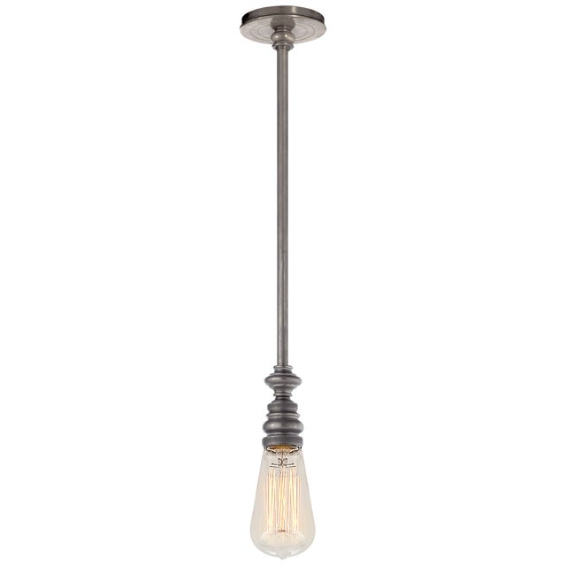 Chapman & Myers for Visual Comfort Signature Boston Pendant in Antique Nickel For Sale