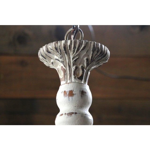 1970s Italian 18-Light Carved Wood & Gilt Metal Chandelier For Sale In Los Angeles - Image 6 of 18