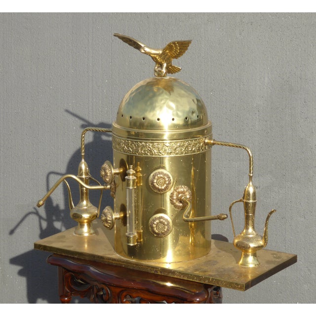 Vintage Brass Eagle Gaggia Caffee Expresso Cappuccino Coffee Maker Display