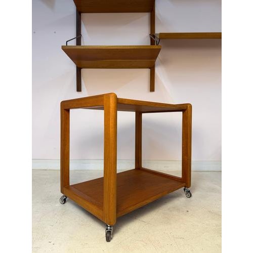 No. 708 Serving Trolley in Teak by Aksel Kjersgaard for Odder Møbler For Sale - Image 11 of 11