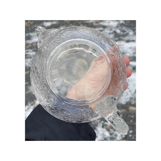 1900 - 1909 Rare & Fine Antique Hp Sinclaire American Brilliant Period Abp Cut Glass Teapot For Sale - Image 5 of 6