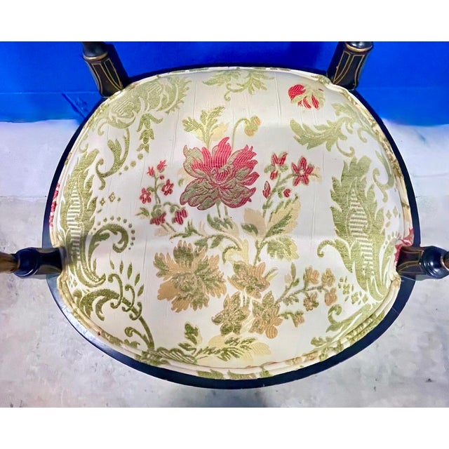 Wood Vintage Baker Ebony Charleston Side Chair For Sale - Image 7 of 12