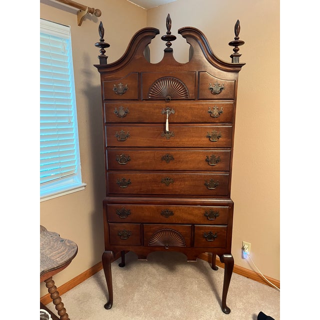 Early 20th Century Highboy Hardwood Dresser - Early 20th Century (Mahogany) For Sale - Image 5 of 5