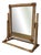 Vintage Bamboo Framed Mirror on Stand from Angraves For Sale