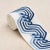 Contemporary Schumacher The Twist Embroidered Tape in Blue For Sale - Image 3 of 4