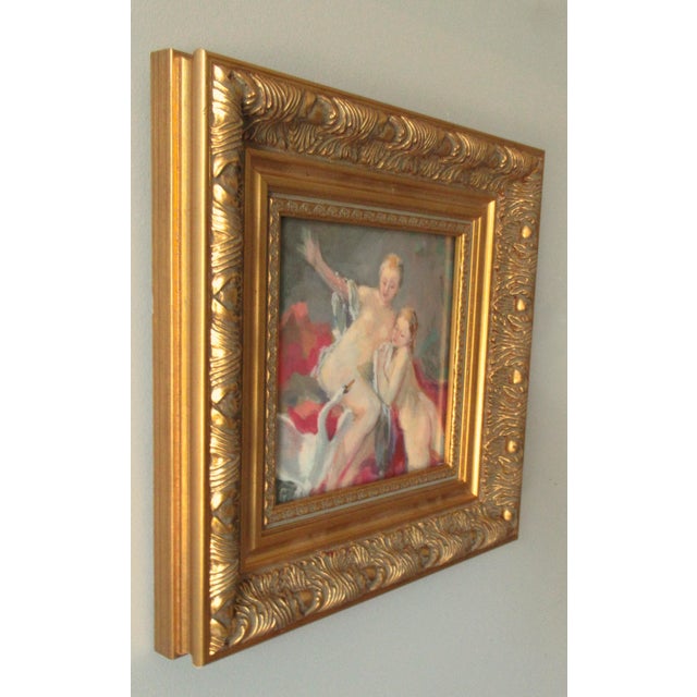 Rococo Leda and the Swan, After Boucher, by Anne Carrozza Remick For Sale - Image 3 of 6