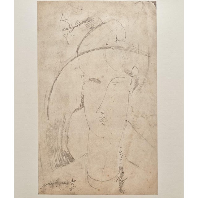 A. Modigliani, Ritratto / Portrait, Lithograph For Sale - Image 7 of 8
