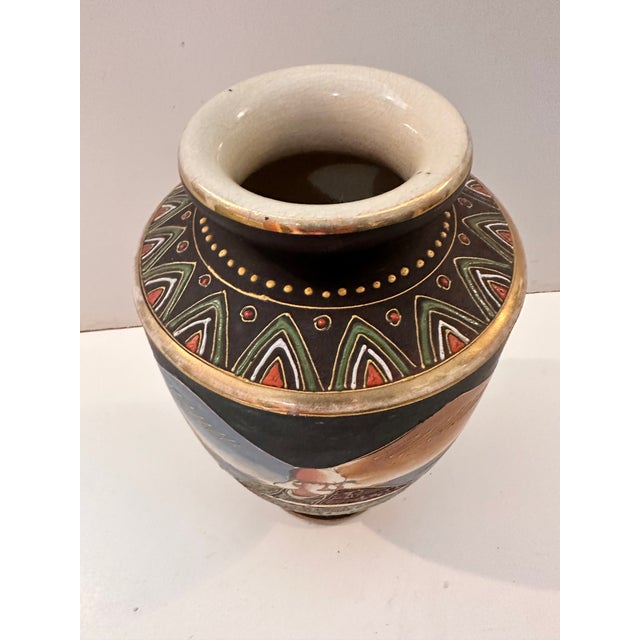 1970s Vintage Satsuma Vase For Sale - Image 5 of 8