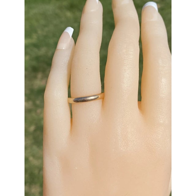 Ladies Antique 18K Yellow Gold Donut Band For Sale - Image 9 of 9