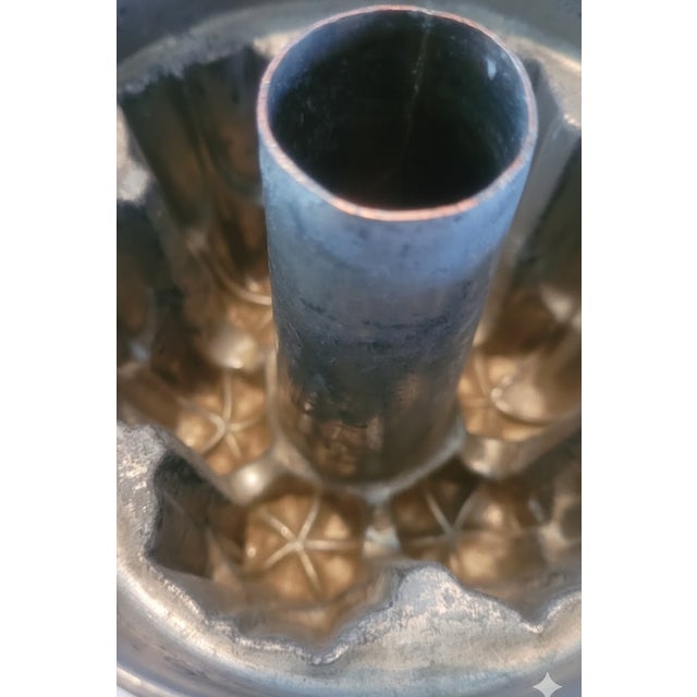 Antique Benham & Froud Copper Jelly Mold #477 — Cross & Orb Mark For Sale - Image 9 of 9