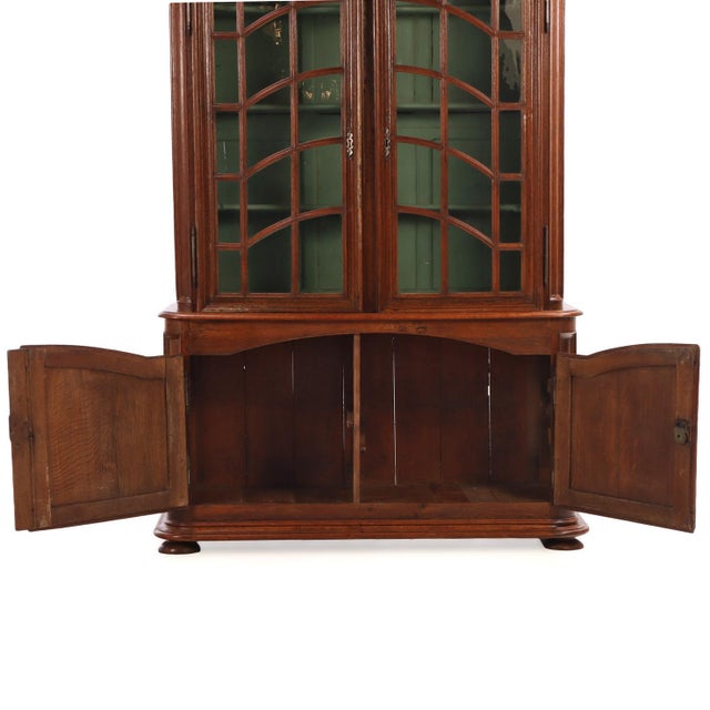 Brown Three Piece French Oak Cabinet, 19th Century For Sale - Image 8 of 8