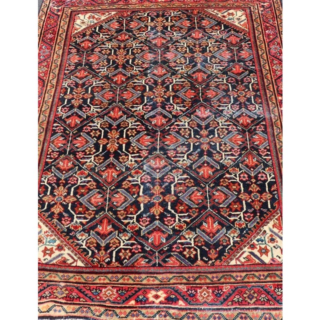 Measures: 4'9 x 6'10 Antique Persian Sultanabad Rug with Vibrant Floral Motifs. Keivan Woven Arts/ rug/A24-0302, country...