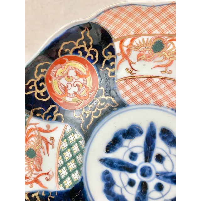Ceramic Antique Imari Decorative Bowl For Sale - Image 7 of 13