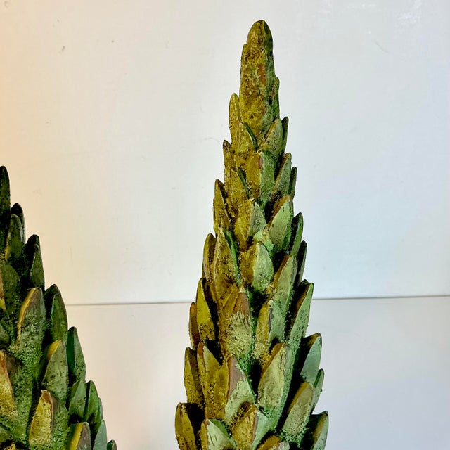 Mid-Century Neoclassical Hollywood Regency Greek Laurel Tree Topiaries - A Pair For Sale - Image 11 of 17