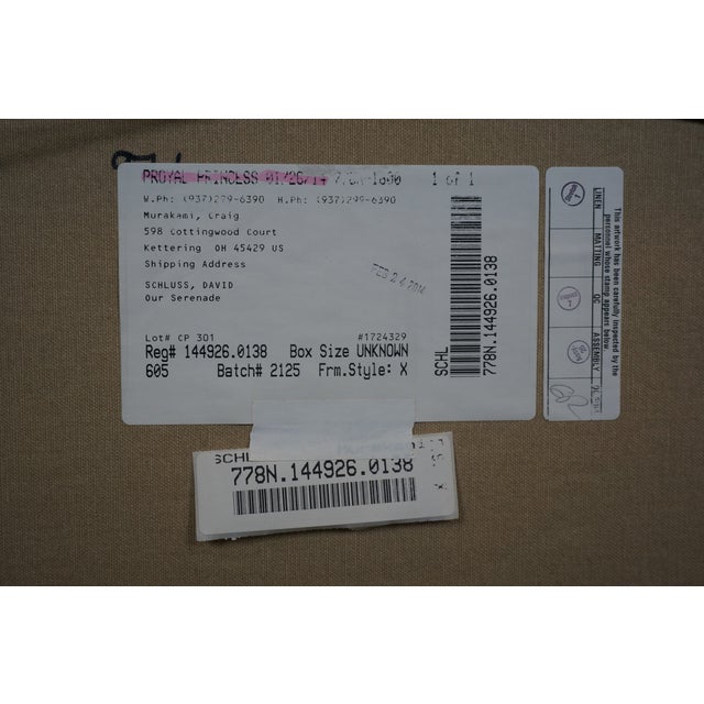 Green David Schluss Our Serenade Abstract Musician Serigraph on Canvas For Sale - Image 8 of 12