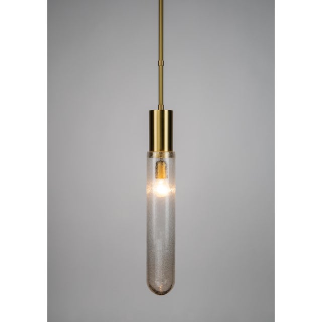 Contemporary Pendant Light in Satin Brass by ZAVADSKI, 2020 For Sale - Image 3 of 3