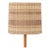 Maria Kipp Mid-Century Modern Natural & Pale Gold Checker Weave Lampshade, 1960s For Sale