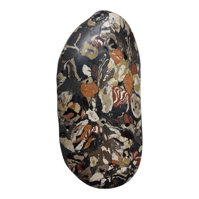 Scagliola Breccia Frutticolosa Faux Tortoise Shell Wall Sculpture For Sale - Image 4 of 5