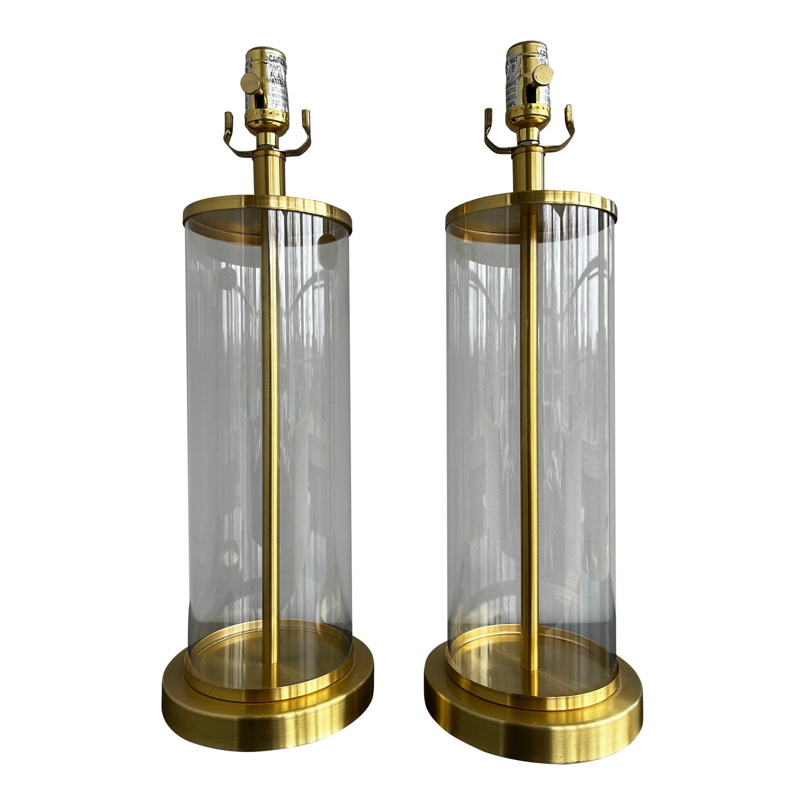 Ralph Lauren Gold Storm Lantern Lamps, a Pair | Chairish
