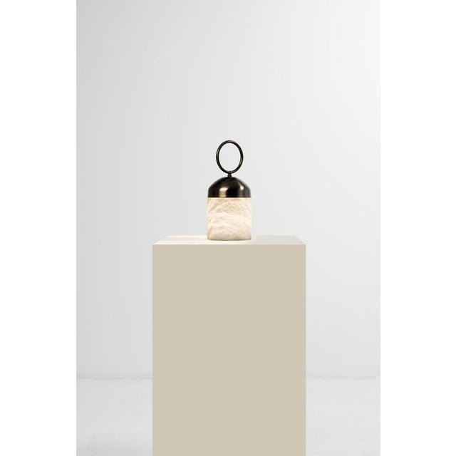 Contemporary Wireless Glans Table Lamp by United Alabaster For Sale - Image 3 of 18