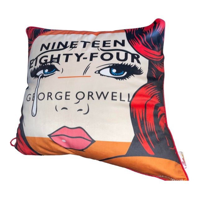 Ben Frost Nineteen Eighty-Four Tear George Orwell Pillow With Insert For Sale