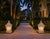 Cream A Pair of Vintage Palm Beach Style Cast Stone Garden Lanterns For Sale - Image 8 of 12