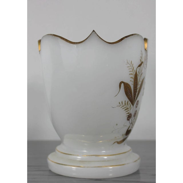 Wedding Cup in Opaline Glass with Fine Gold Gilding For Sale - Image 7 of 8