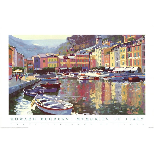 1990s 1993 Howard Behrens 'Memories of Italy' Contemporary USA Offset Lithograph For Sale - Image 5 of 5