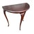 Queen Anne 1920s Queen Anne Half‑Moon Console Table With Three Legs For Sale - Image 3 of 11