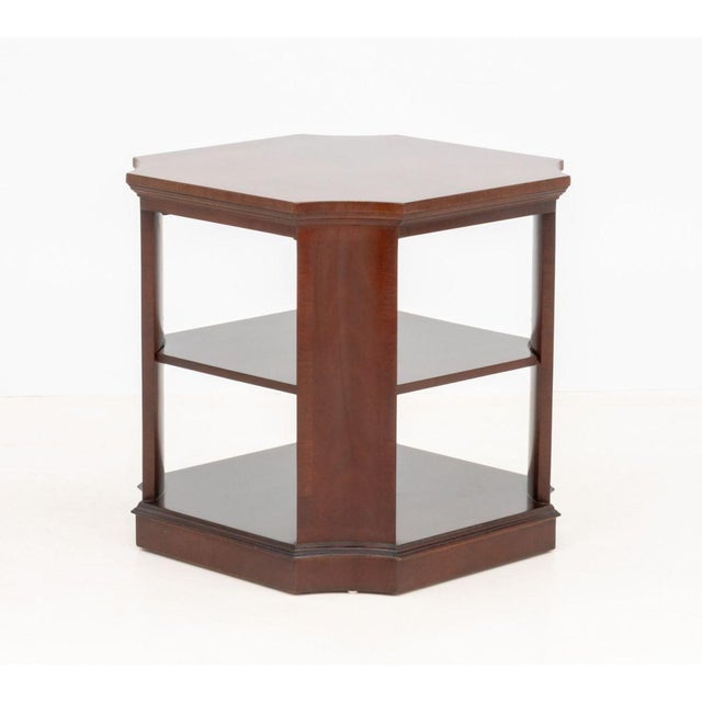 Wood Georgian Style Mahogany 2-Tier Side Table For Sale - Image 7 of 9