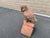 English Owl Garden Ornament in Aged Terracotta For Sale - Image 14 of 18