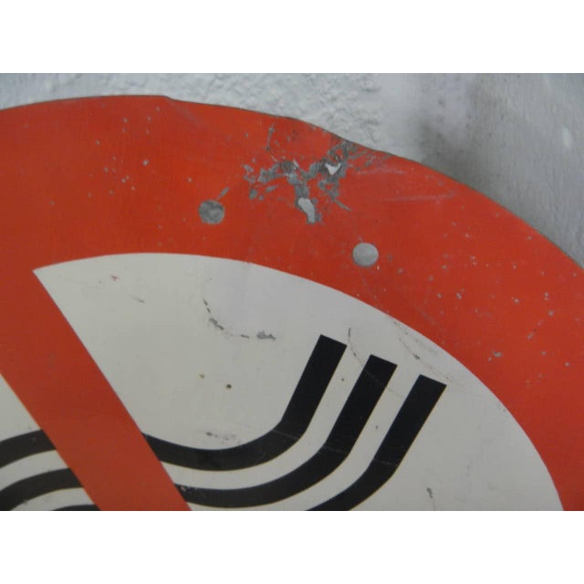 No Smoking Sign, 1950 For Sale - Image 6 of 8