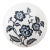Vintage White Ceramic Door Knob With Blue Floral Detail For Sale