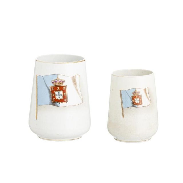 19th Century Earthenware Mugs from Massarelos, Set of 2 For Sale - Image 6 of 6
